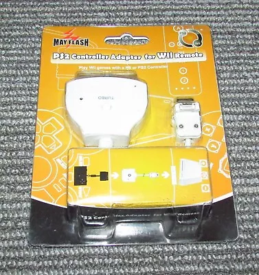 Mayflash Playstation 2 Controller Adapter For Nintendo Wii Remote Fast Shipping • $12.95