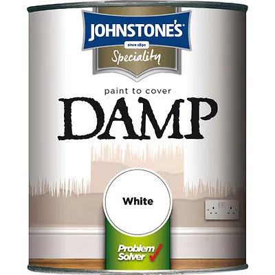 Johnstones 750ml Damp Proof Paint White Cheap Sale Offer Price • £14.99