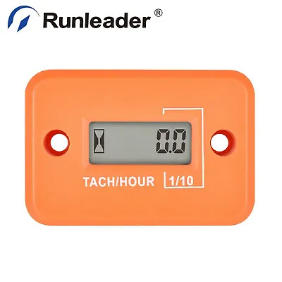 Digital Tach Hour Meter Tachometer RPM Gauge Waterproof For Marine Snowblower • $12.03