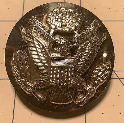 Vintage US Military Army Screw Back Cap Hat Eagle Insignia Badge Pin INV-AD06 • $14.95