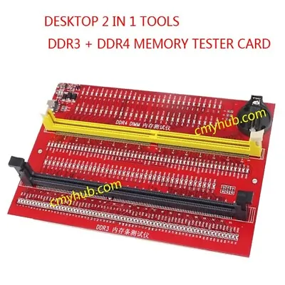 Desktop Compute Mainboard DDR3 & DDR4 RAM Memory Diagnostic Analyzer Tester Card • $19.99