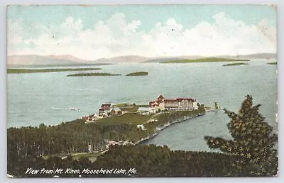 View From Mt Kineo Of Moosehead Lake~Maine~Castle Like Bldg @ Ocean~PM 1908 PC • $3