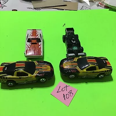 Vintage 4 Piece Group Tyco Slot Cars / 440x2 Chassis / Slotless / For Parts 108! • $26.55