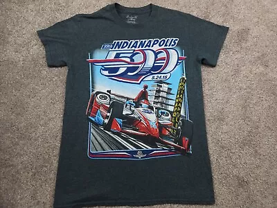 Indianapolis Indy 500 T Shirt Mens Small Grey Graphic Print Logo 2015 • $19.95