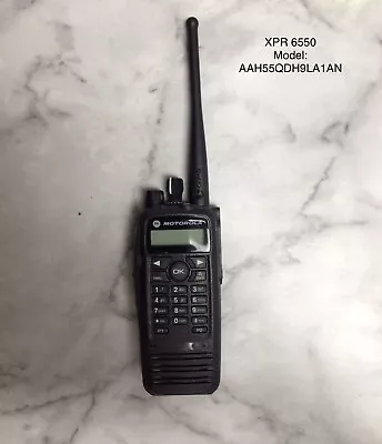 Motorola MOTOTRBO XPR 6550 UHF 403-470 MHz Digital DMR Radio AAH55QDH9LA1AN • $150