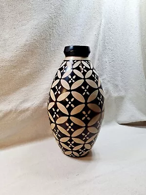 Vntg. Handmade Segundo Carmen Chulucanas Peru Clay Pottery Vase Signed 14 1/2  • $19.90