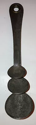 Antique 3 Tier Piece Unusual Measuring Spoons Unique! • $33.88