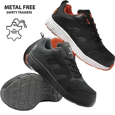 Mens Ultra Light Safety Metal Free Composite Toe Cap Trainers Work Shoes Womens • £28.70