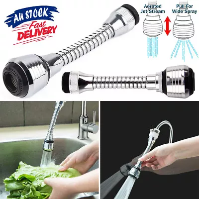 360° Kitchen Faucet Extender Aerator Spray Sprayer Sink Tap Head Saving Water • $9.59
