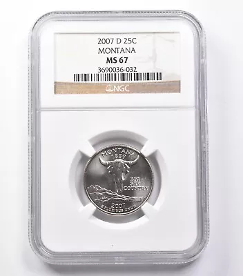 MS67 2007-D Washington State Quarter Montana NGC *5418 • $259