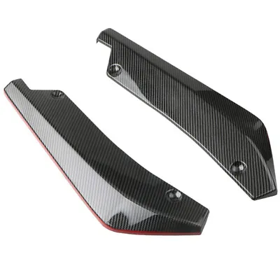 Car Rear Bumper Lip Spoiler Diffuser Splitter Scratch Protector Body Kit 1 Pair • $19.70