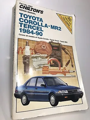 Chilton's Toyota Corolla MR2 Tercel 1984-1990 Repair Manual (8061) • $14.99