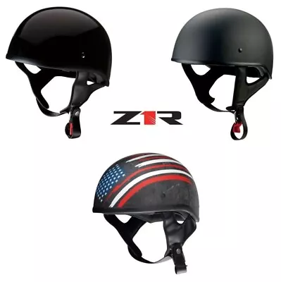 2024 Z1R CC Beanie Half Face Street Motorcycle Helmet - Pick Size & Color • $74.95