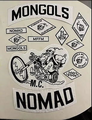 13pcs/ Set Mongols Nomad Biker Vest Embroidered 1% IN Memory • $62.99