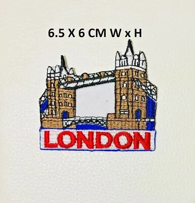 LONDON Tower Bridge Sew Iron On Embroidered Badge Patch Jacket Jeans Bag N-613 • £1.99