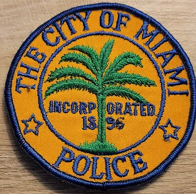 Vintage Florida The City Of Miami Police  Patch • $8.88