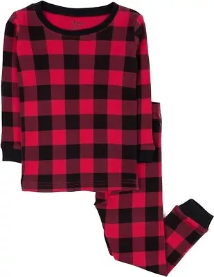 Leveret Mens Christmas Buffalo Plaid Christmas Pajamas Size  XL • $24.99