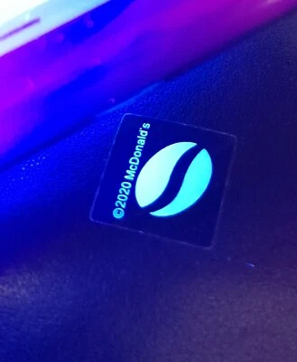 £9.99 • Buy Mcdonalds Coffee Stickers Ultra Violet 600 Stickers £9.99