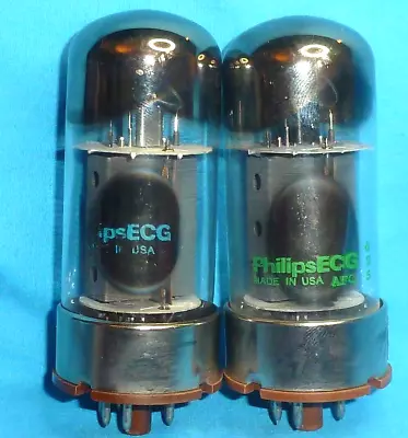Pair Philips 6550 Vintage Electronic Output Tubes Made In USA • £17.29