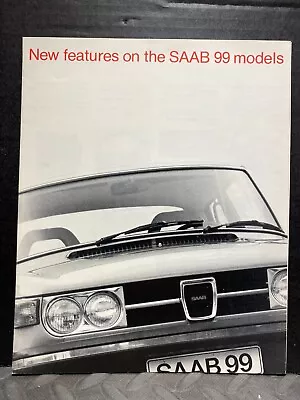 Original New Car Dealership Brochure Vintage 1974 Saab 99 Models • $12