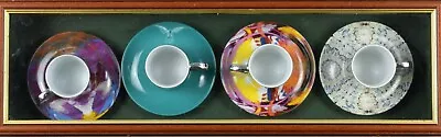 Anamorphic Damien Hirst Limited Edition Espresso Cups & Saucers • £500