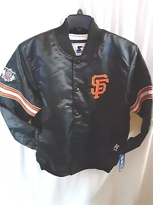 San Francisco Giants MLB Men's Quilt Lined Front Snap Starter Jacket Larg Or XXL • $110.99