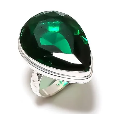 Natural Chrome Diopside Gemstone Handmade 925 Sterling Silver Ring Size 7 Y631 • $9.99