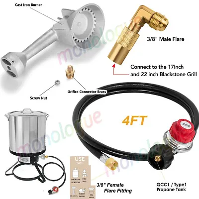 4FT 0-20PSI Adjustable High Pressure Propane Gas Regulator With Hose BBQ Grill • $11.89