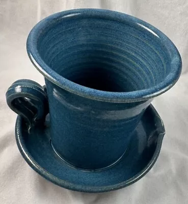 The Gourmet Potter Bacon Cooker. Denim Blue Gradient Handmade Pottery. USA • $12
