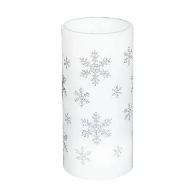 LED Snowflake Pillar Table Decor With Projected Icons • $26.99