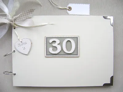 Personalised. 30th Birthday A4 Size..photo Album/scrapbook/memory/guest Book. • £19.50