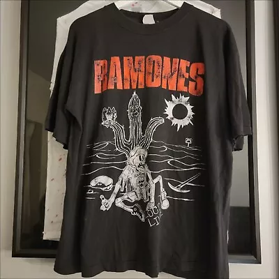 1991 Ramones Live Tour 2 Sided Vintage Graphic 100% Cotton Shirt S-5XL • $16.95