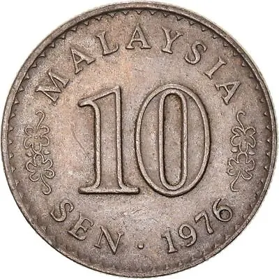 Malaysia 10 Sen - Agong Coin KM3 1967 - 1988 Copper-nickel • $4.68