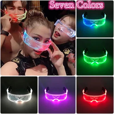 £5.99 • Buy Cool Luminous Colorful LED Light Up Glasses Neon Light Flashing Party Glasses