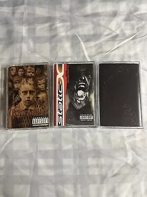 Korn Static X Metallica Cassette Tape Bundle Lot U.S Releases 3 Cassettes • $39.99