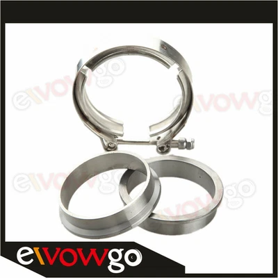 $18.90 • Buy 2.75'' Inch Stainless Steel V Band Clamp & Mild Steel Flange For Turbo Downpipe
