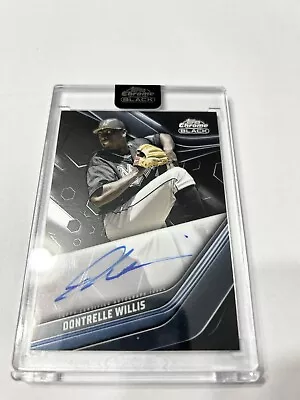 2023 Topps Chrome Black Dontrelle Willis Encased Auto Marlins #CBA-DWIL C60 • $75