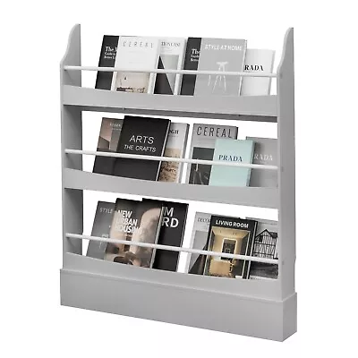 3 Tier Kids Baby Bookshelf Magazine Rack Book Storage Display Organizer Holder • £35.95