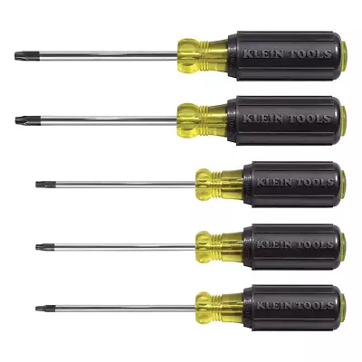 Klein Tools 5-Piece Torx Screwdriver Set- Cushion Grip Handles Made In USA • $46.34