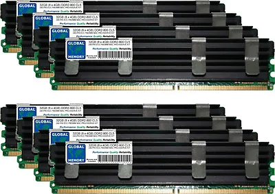 32GB (8x4GB) DDR2 800MHz PC2-6400 240-PIN ECC FBDIMM MAC PRO EARLY 2008 RAM KIT • $332.48