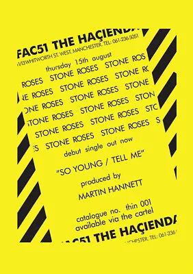 Stone Roses.    Hacienda   Poster • £23