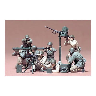 TAMIYA 35086 U.S. Gun And Mortar Team 1:35 Military Model Kit • £6.75