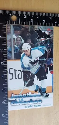 Johnathan Cheechoo San Jose Sharks Postcard Zagreb Medvescak Minsk Dynamo Bulls • $19.99