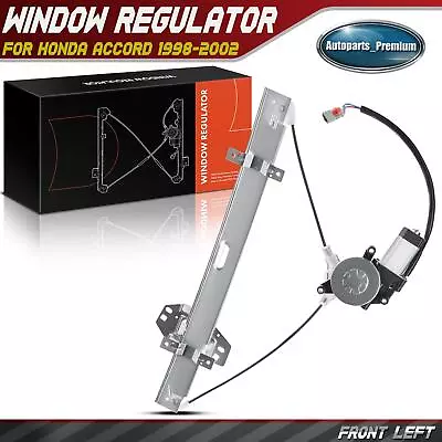 Power Window Regulator W/ Motor For Honda Accord 1998-2002 Front Left 741-766 • $40.99