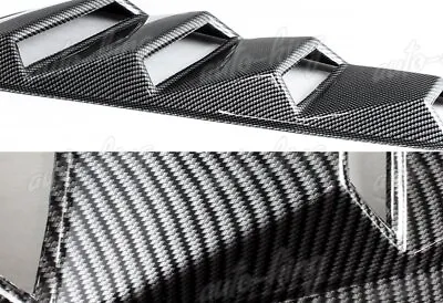 $27.24 • Buy Carbon Style Side 1/4 Quarter Window Louvers Scoop Cover Fit 05-14 Ford Mustang