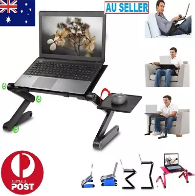 Adjustable Folding Cooling Laptop Stand With Cooling Fan Portable Tablet Holder • $38.99