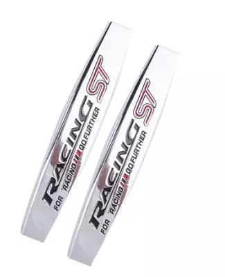 2PCS Metal Car Fender Emblem Badge Trunk Decal Stickers For Ford Racing ST • $11.99