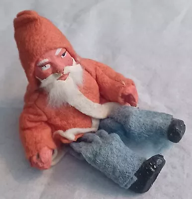 German Santa BELSNICKLE 5  Clay-Face Hands Boots-RARE Miniature Antique EUC • $350