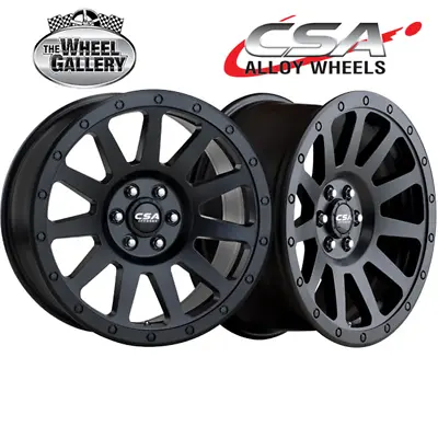 CSA Dune Small Cap 18x9 5/114.3 35P Satin Black Set Of Alloy Wheel Wheels • $1356