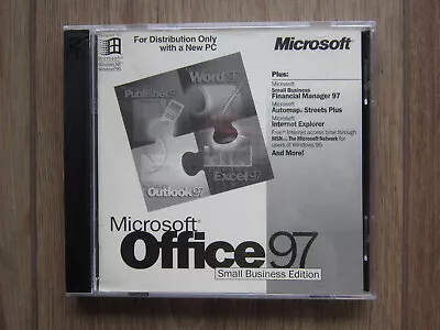 Microsoft Office 97 Small Business Edition CD ROM With Activiation Code • $9.99